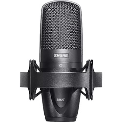 Shure SM27 Large Diaphragm Cond Mic with Shockmount and Bag