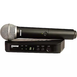Shure BLX24 Handheld Wireless System With PG58 Capsule Band H10
