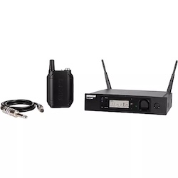 Shure GLXD14R Advanced Guitar Wireless System with GLXD4R Rackmountable Receiver Band 1 Black
